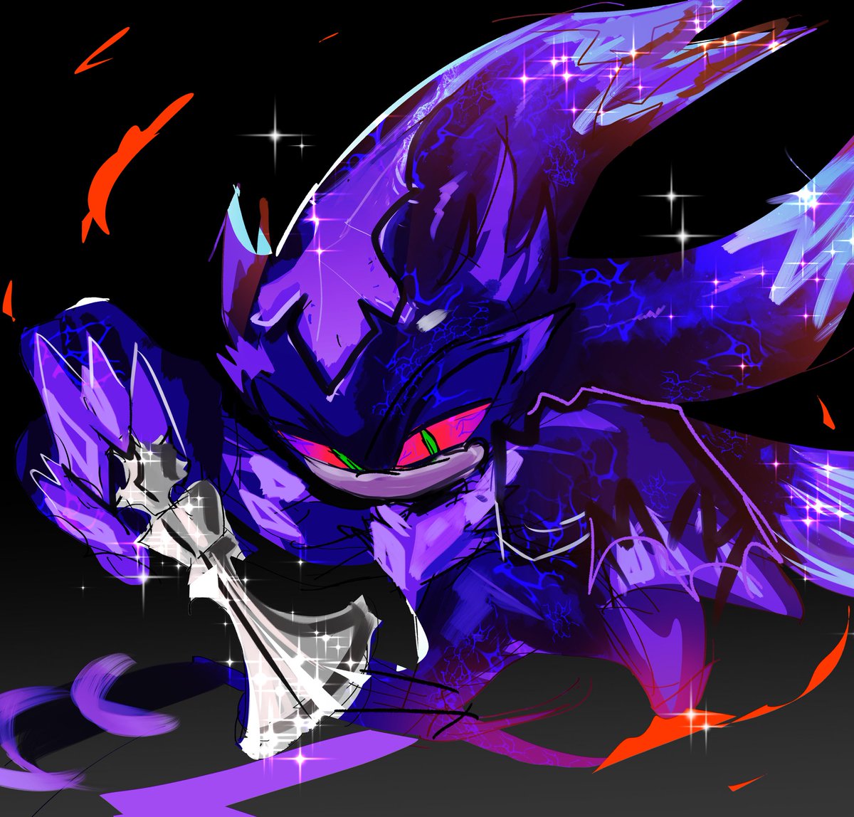 mephiles doodle cause im burned out from uni