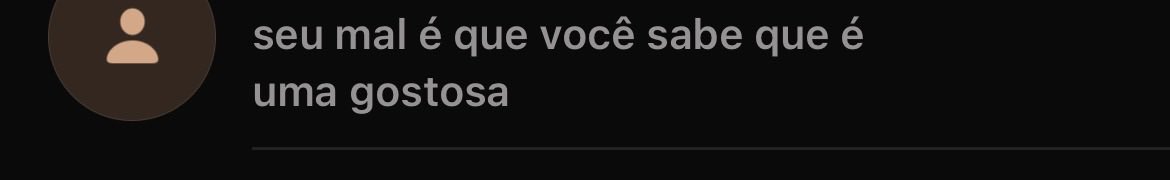 que delicia de ler isso meu deus