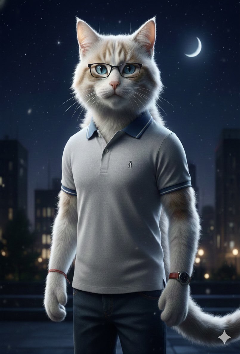 😺 Mi versión felina según #gemini ... (un poco más musculoso)...