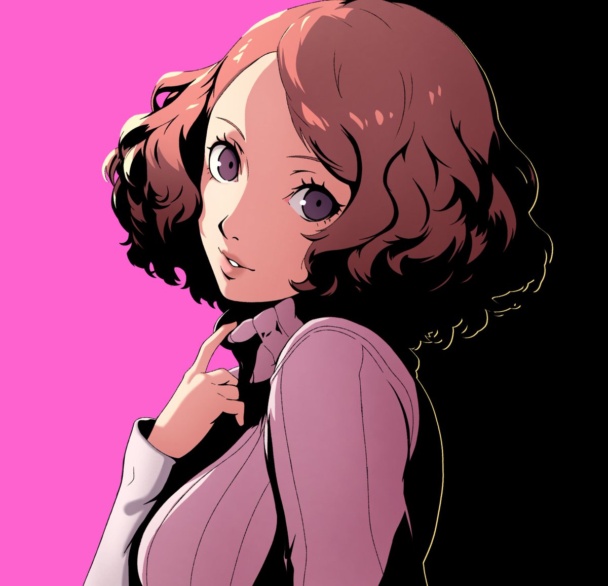NikaDudi's tweet image. Haru Okumura 🟪 #persona5 #p5r