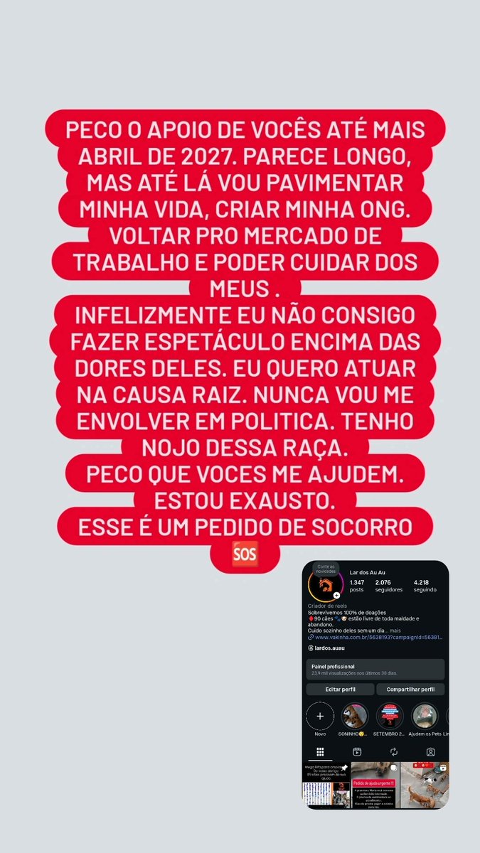 Wborgesprotecao's tweet image. 🆘Se Deus tocar o coração de 650 pessoas até domingo doar $10. Conseguiremos pagar  água,luz e nota antiga casa de ração🆘