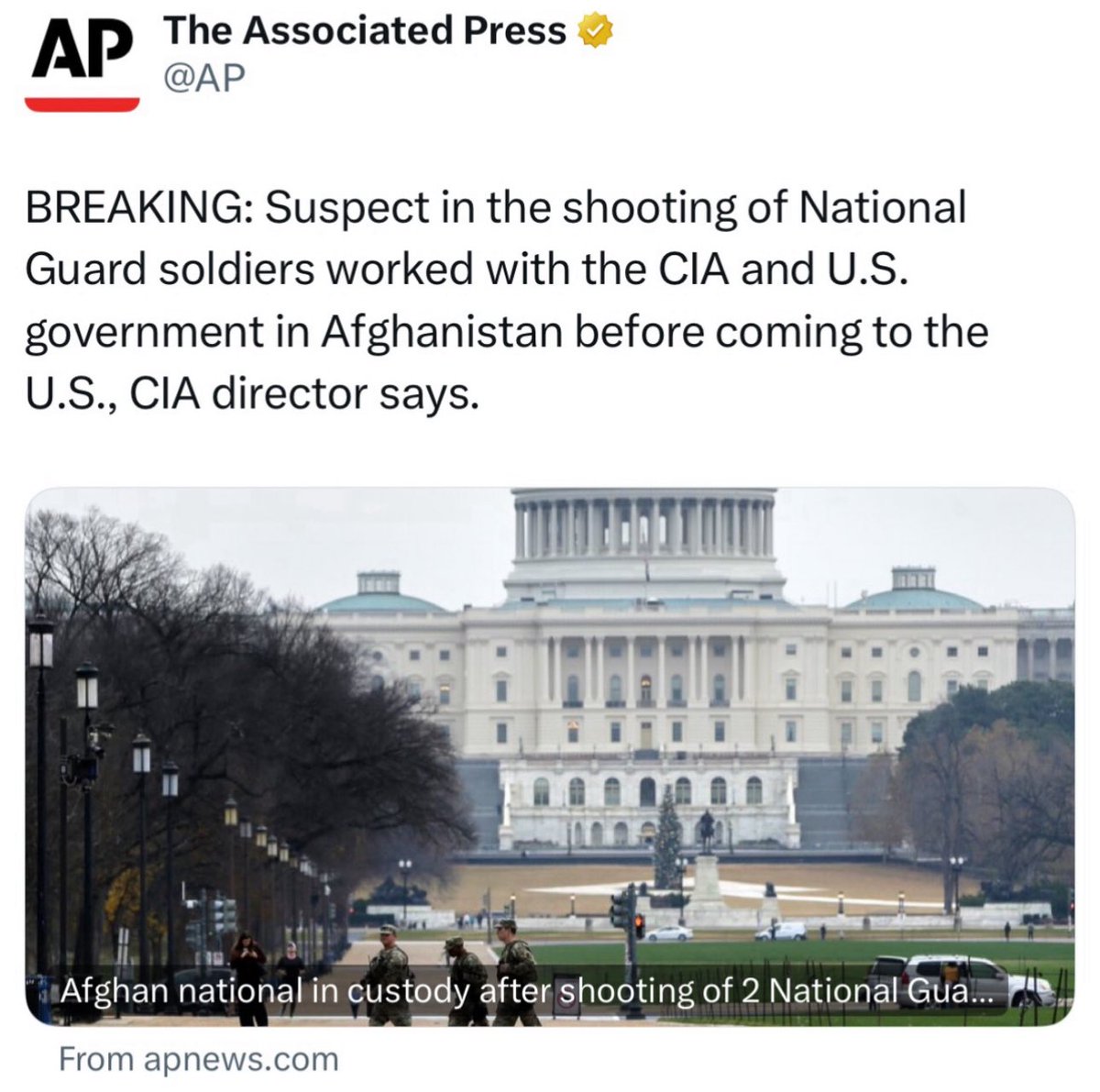 _Db313's tweet image. ICYMI

He worked for the CIA in Afghanistan &amp;amp; was given asylum in the US following the Taliban takeover.
we know how the CIA operates as an intelligence agency, right? It’s a standalone agency, not operating under the auspices of a government department, only reporting to the DNI