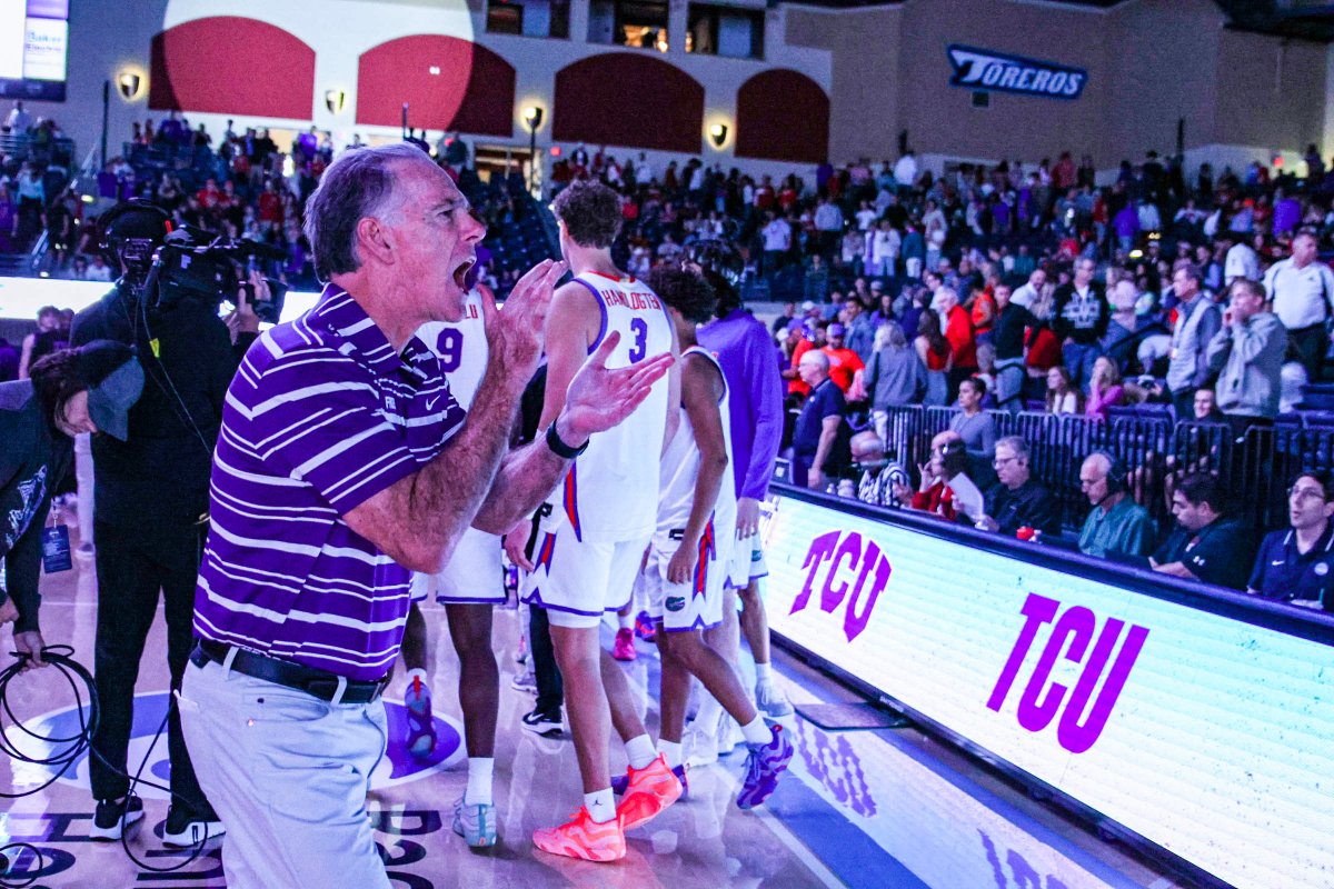 something about knocking off the defending champs

#GoFrogs