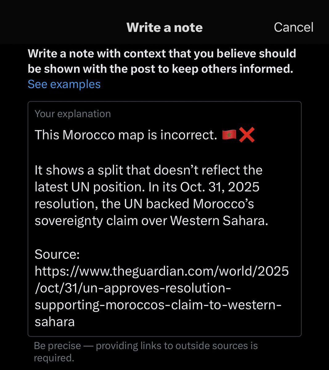 <a href="/IShowSpeedHQ/">Speedy HQ</a> I wrote a note.

Please use the correct Moroccan map in your future tweets. 🇲🇦