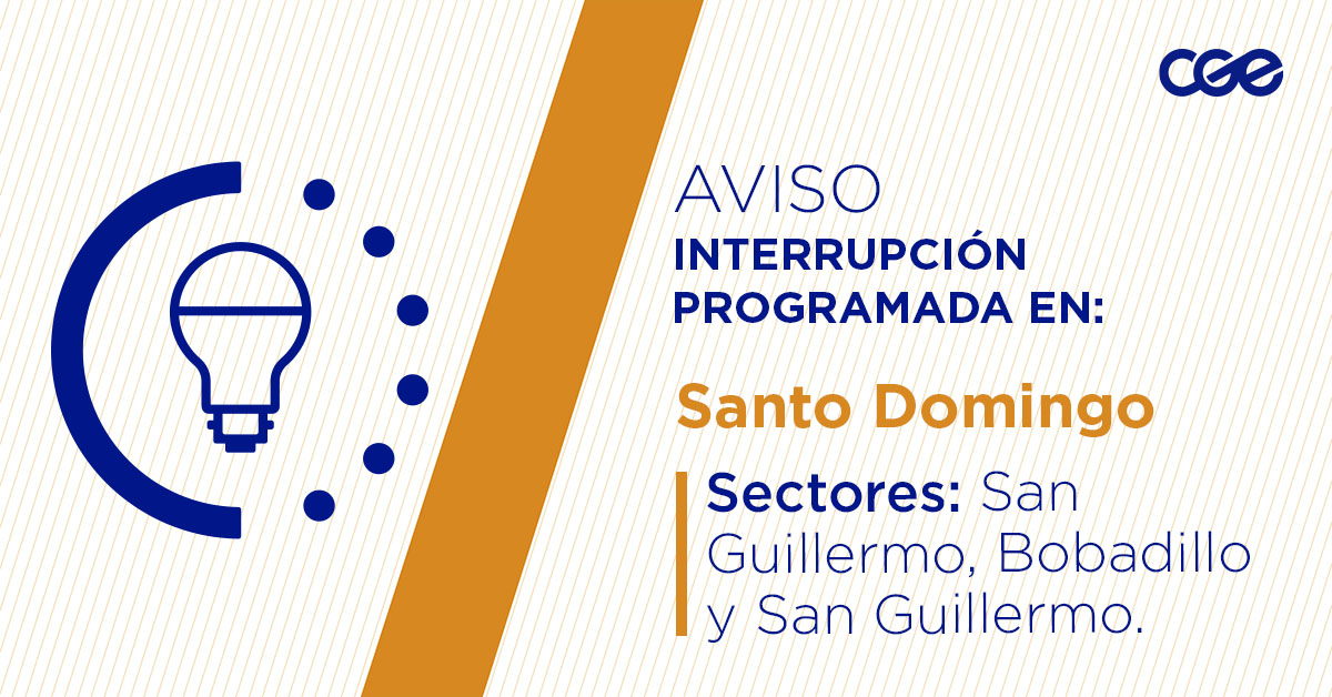 CGE_Clientes's tweet image. Para mejorar la calidad del suministro de nuestros clientes de #SantoDomingo, este viernes, entre 11:00 y 17:00 horas, se realizará una #InterrupciónProgramada (sectores en la imagen 👇) debido a trabajos de mejoras. Recuerda desconectar tus artefactos 🔌