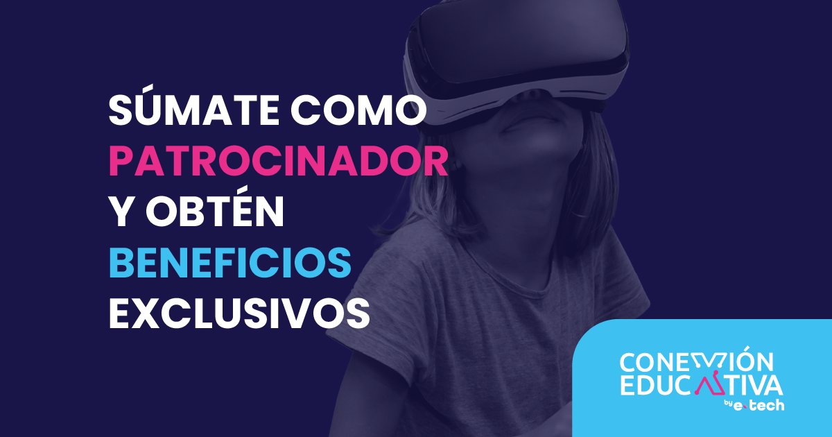 ConEdubyETech's tweet image. Potencia la proyección de tu marca en una jornada única de mucha conexión, aprendizaje colaborativo e impacto transformador. Un evento imperdible y diseñado para quienes lideran el cambio educativo en América Latina.

etechevolvingeducation.com/registroPatroc…