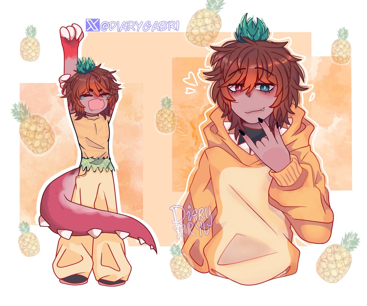 🌼🍍Piñaptor jeje...☆

Quise ''mejorar'' como lo ven...𖹭.ᐟ
#CoMPaS #reptile