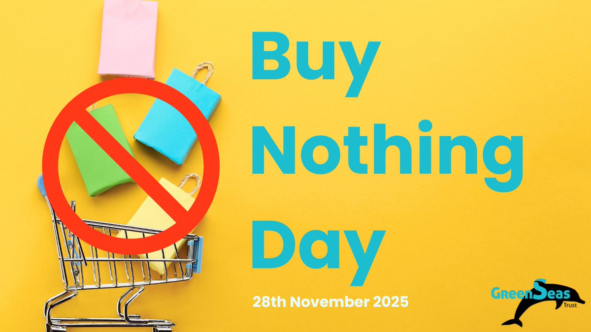 It’s Buy Nothing Day!

Approximately 11 million tonnes of plastic enter the ocean each year, and over-consumption is a major driver of plastic production.

Pausing purchases today means fewer plastics are made — and less waste reaches our seas.

#BuyNothingDay #OceanConservation