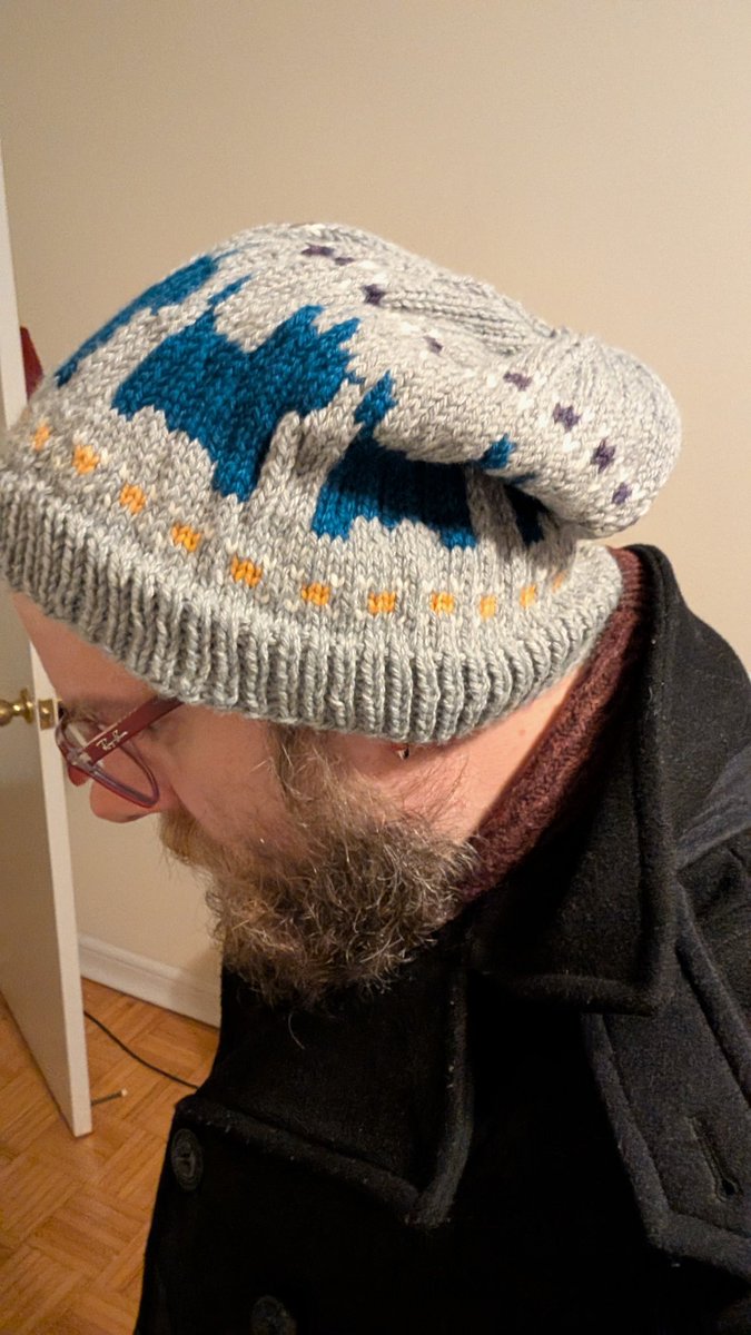 Got a blue dog hat generously gifted to me by <a href="/darthplagal/">darthplagal</a>