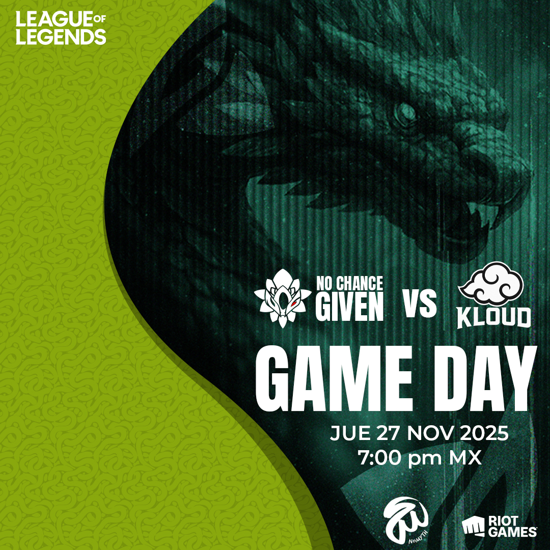🔥 ¡HOY JUEGA LA ACADEMY DE NCG! 🔥
Nuestro escuadrón salta a la grieta para enfrentarse a Kloud en la <a href="/nomyth_la/">Nomyth</a> 👊⚔️
📺 Transmisión: twitch.tv/nomyth_la
⏰ No te lo pierdas, que se viene partidazo.

💙 #NCG #NoMythLA #LeagueOfLegends