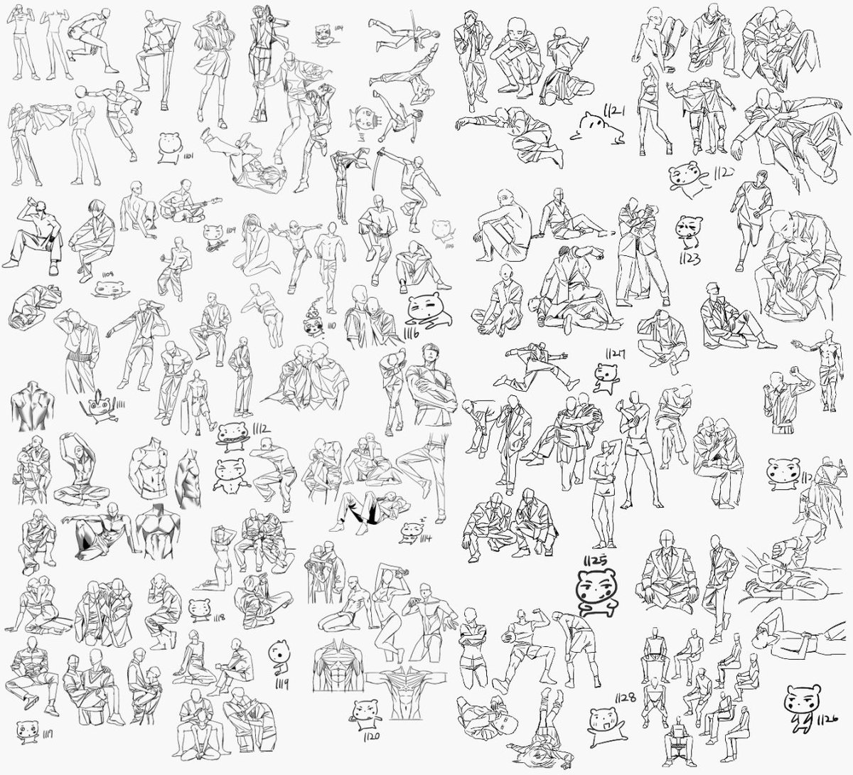 4주 크로키 챌린지 끗낫다