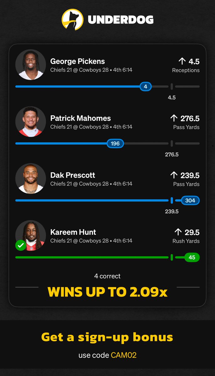 BeardedSp0rts's tweet image. play.underdogfantasy.com/es-NncHk340PS. Can I just get 1 more GP Catch?? Please Underdog GODS