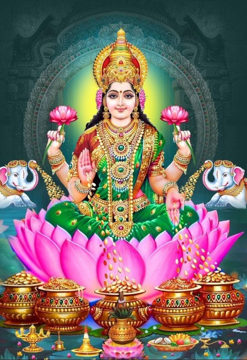 सुख वैभव समृद्धि खुशहाली की प्रदाता मां लक्ष्मी जी को सादर वंदन 🙏💖
सभी के जीवन में लक्ष्मी मां की कृपा सदा भरपूर बनी रहे ।
                जय मां लक्ष्मी ✨🌼🙏 
         सुप्रभात 🌞🌄🌿 वंदन 🙏