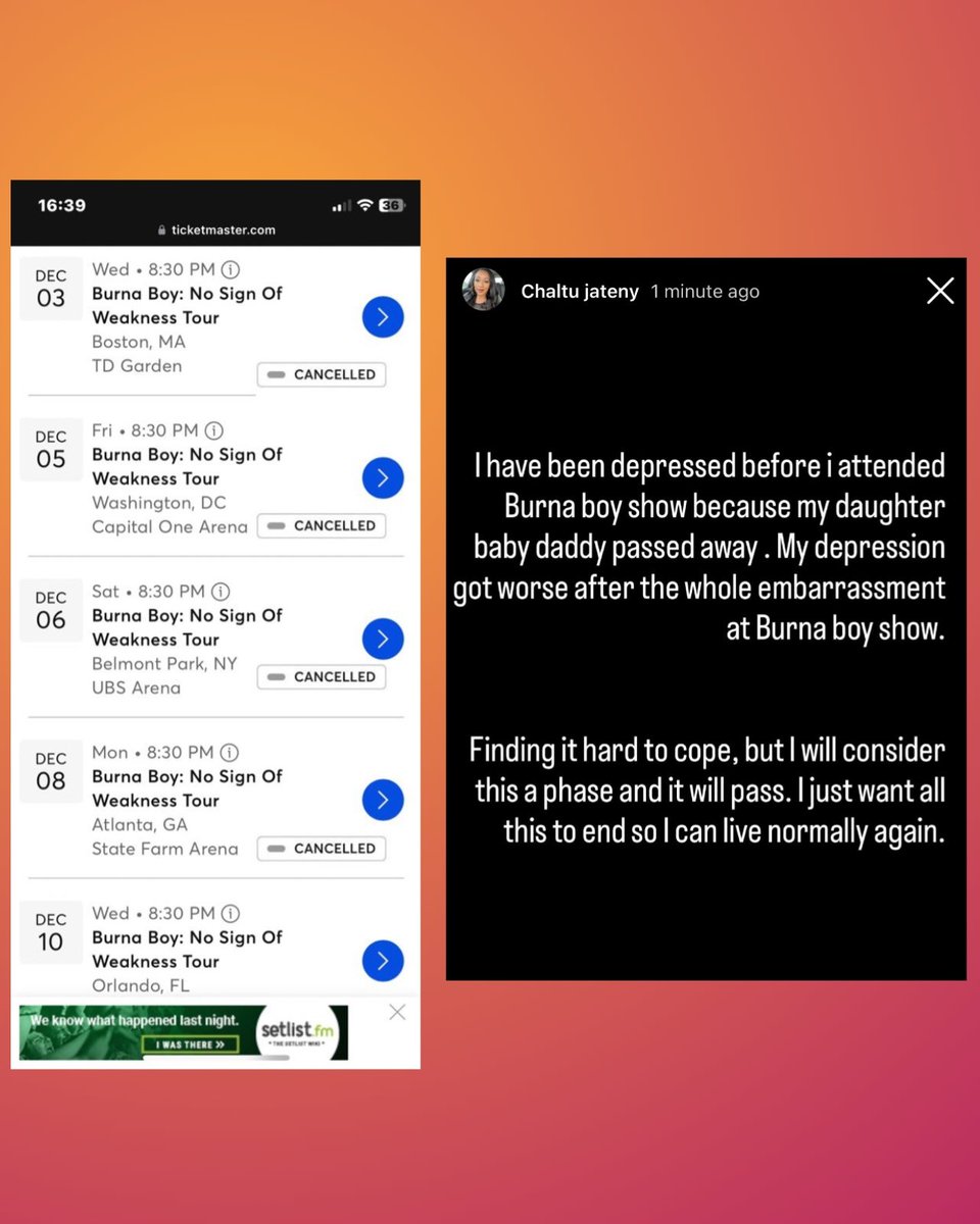 Urtechbuddy's tweet image. Burna Boy is noe being cancelled in the US after kicking out a fan who fell asleep during his show. His action has led to extremely low ticket sales and multiple cancelled dates. Many aren’t surprised given his history of physical abuse toward fans.

WUSE II  / Kabba / Wizkid
