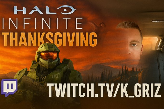 KGRIZ169758's tweet photo. HAPPY THANKS GIVING!

https://t.co/4XixgdR7yK

come and tune into to some good halo ranked! 

lets get this community back https://t.co/2xKMOqqNiq