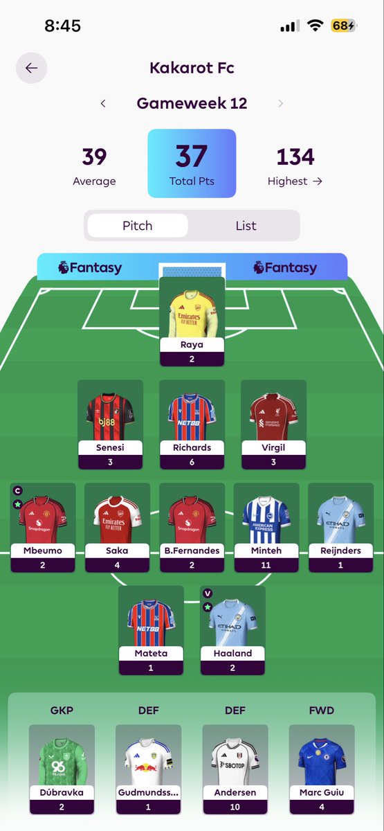 aszlanzain's tweet image. Gw12 points: 37 points
Total points: 717 points 

Worst Gw. Never trust Liverpool’s defence. Never trust United’s attack.

😂😂

#fpl #FPLCommunity #fpltips