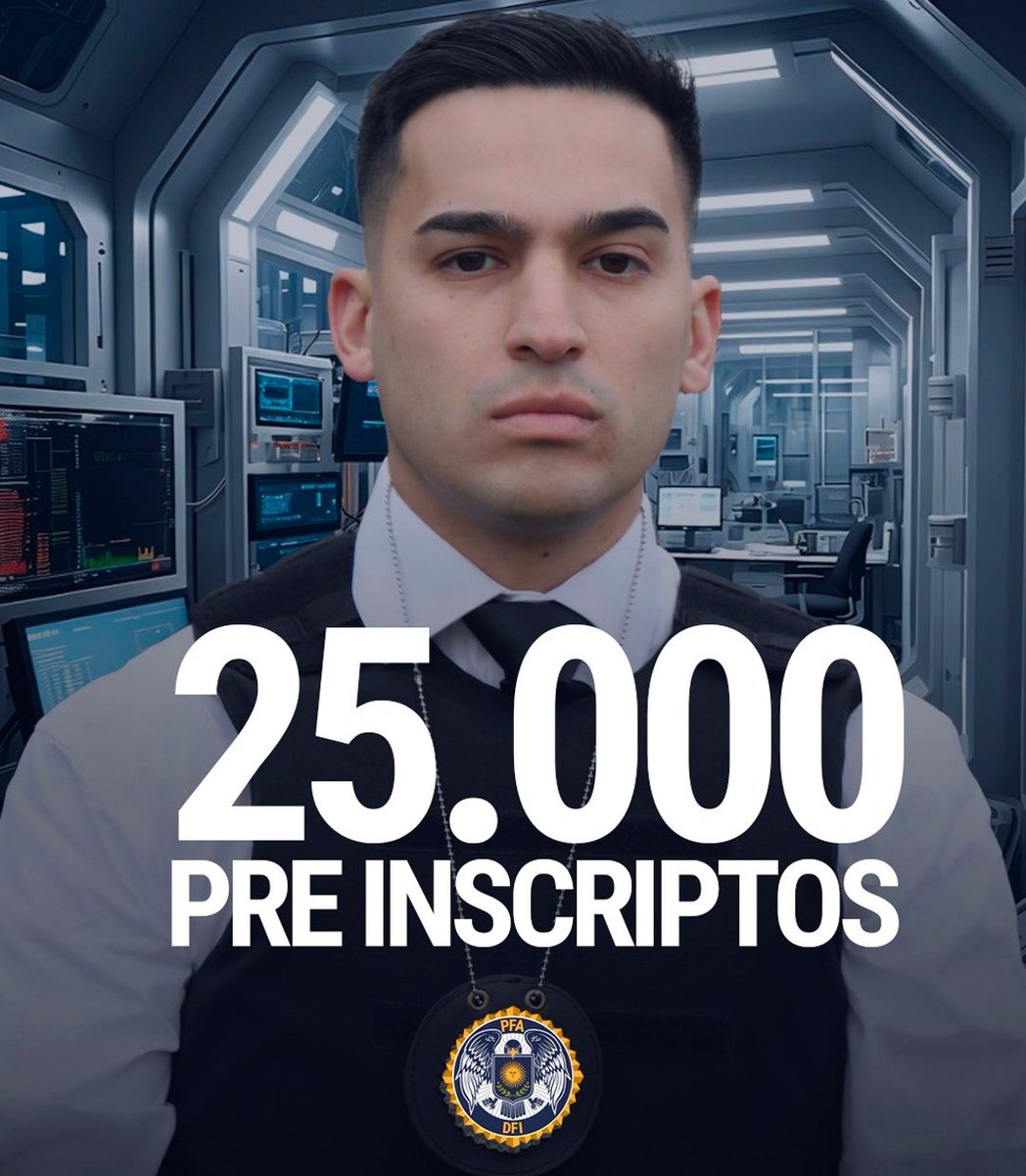 marcalpalazzolo's tweet image. 🇦🇷 | EXCELENTE: 25.000 argentinos se inscribieron para estudiar la carrera Investigador del Delito para Profesionales del Departamento Federal de Investigaciones (DFI), el &quot;FBI argentino&quot;.

¿Qué opinan?