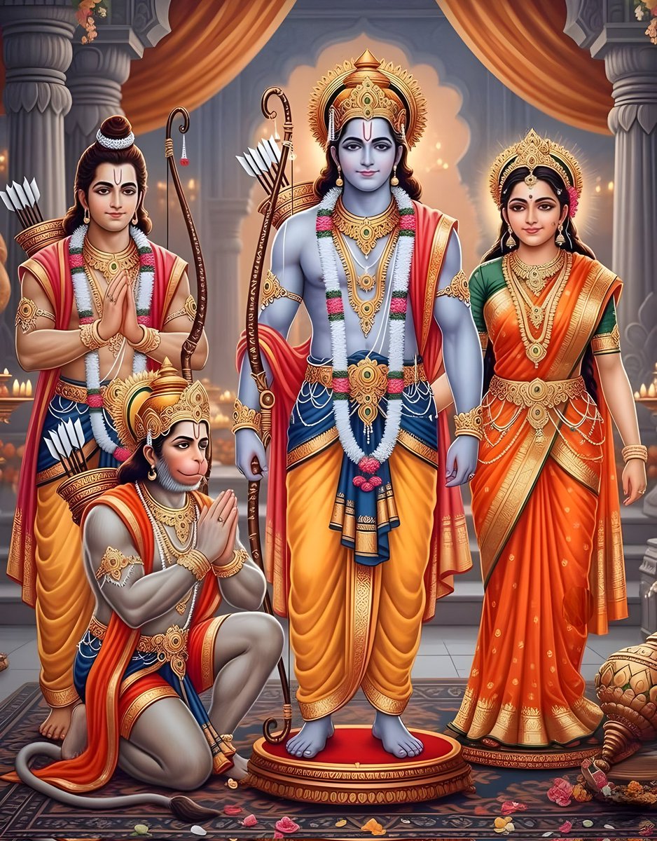 राम दरबार जीवन में आदर्श परिवार का प्रतीक है। प्रेम, विश्वास और मर्यादा के साथ घर में सुख-शांति और प्रभु श्रीराम की कृपा हमेशा बनी रहती है।