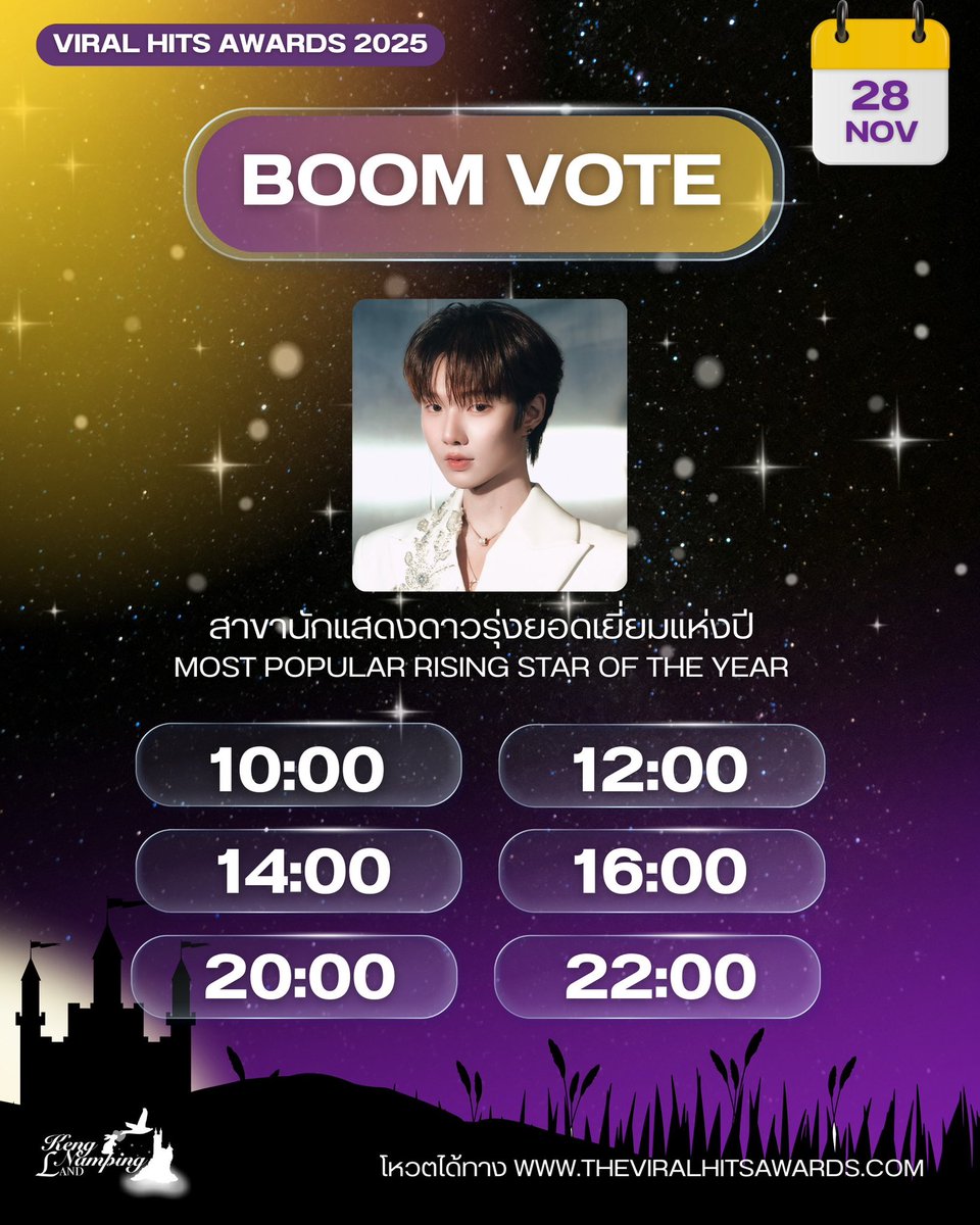 KengNampingLand's tweet image. BOOM พร้อมกัน! VOTE FOR NAMPING 🐰✨
พี่ๆ ทุกคน มาช่วยกันบูมโหวตให้น้องปุ๋งกันนะคับ! เป้าคือทิ้งแก๊ปให้ห่างให้ได้ที่สุด 💙

Current Gap
เขมจิราต้องรอด 24.88%
เก่ง เบสไวรัล 55.79% (Safe Zone)
น้ำปิง ป๊อปปูล่า 2.42%% (Red Zone)

📍โหวตที่เว็บไซต์: theviralhitsawards.com
หมวด Most…