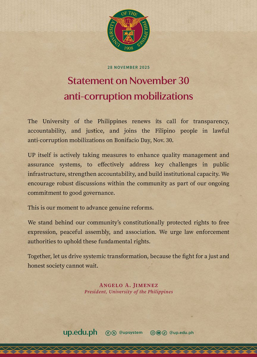 University of the Philippines tweet media