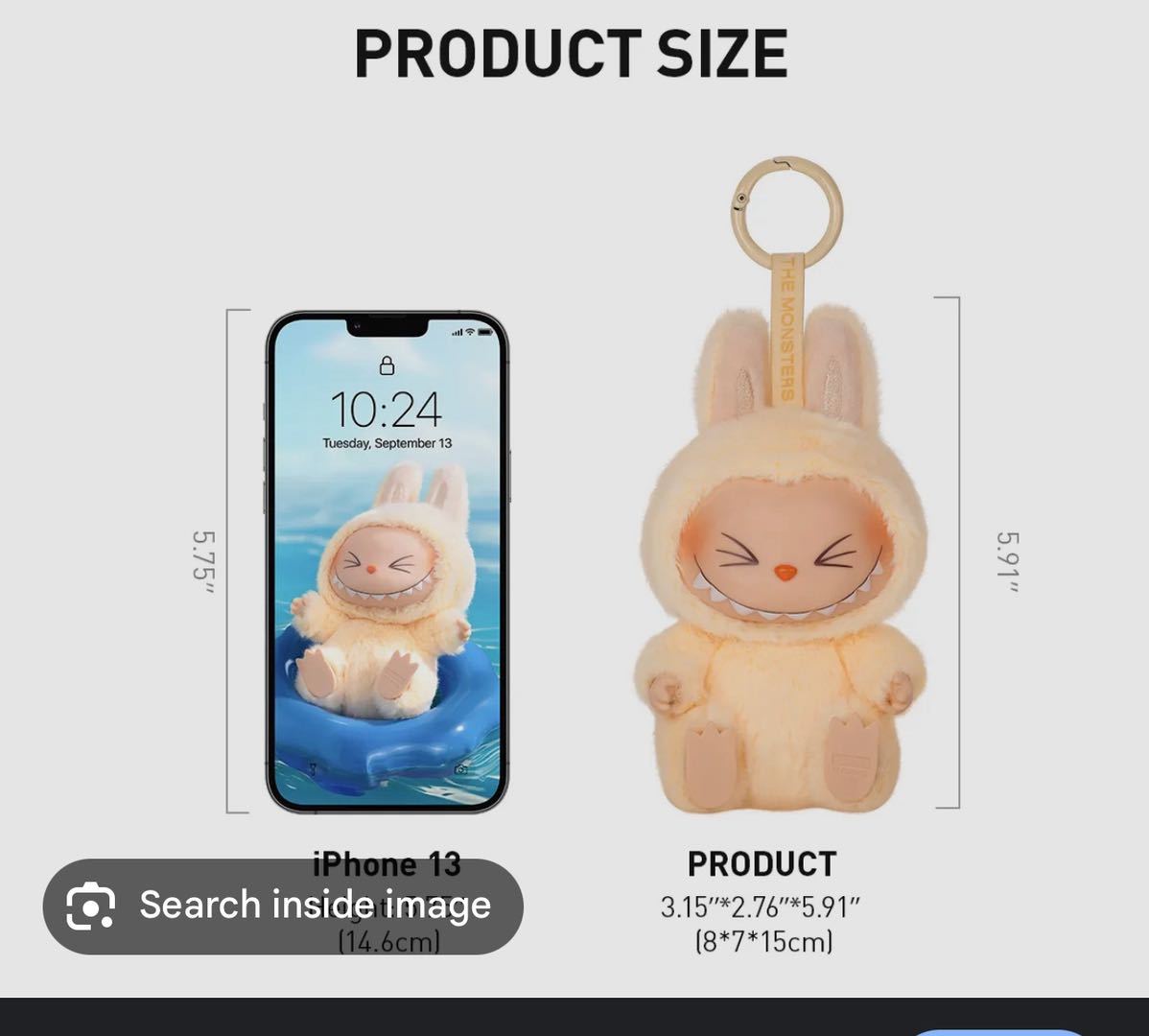 LilyWei0220's tweet image. For those who need labubu size, you can refer to this