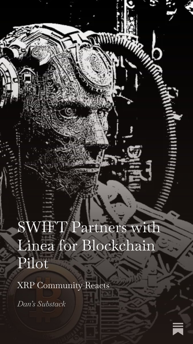 Cryptodanphuket's tweet image. SWIFT Partners with Linea for Blockchain Pilot open.substack.com/pub/constructi…