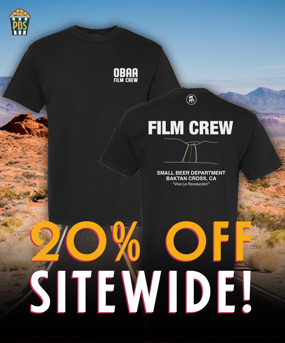 ProjBigScreen's tweet image. ‼️ 20% OFF SITEWIDE ‼️

Looking for a few small gifts? Grab a tee for the cinephile in your life! Shop now at store.barstoolsports.com