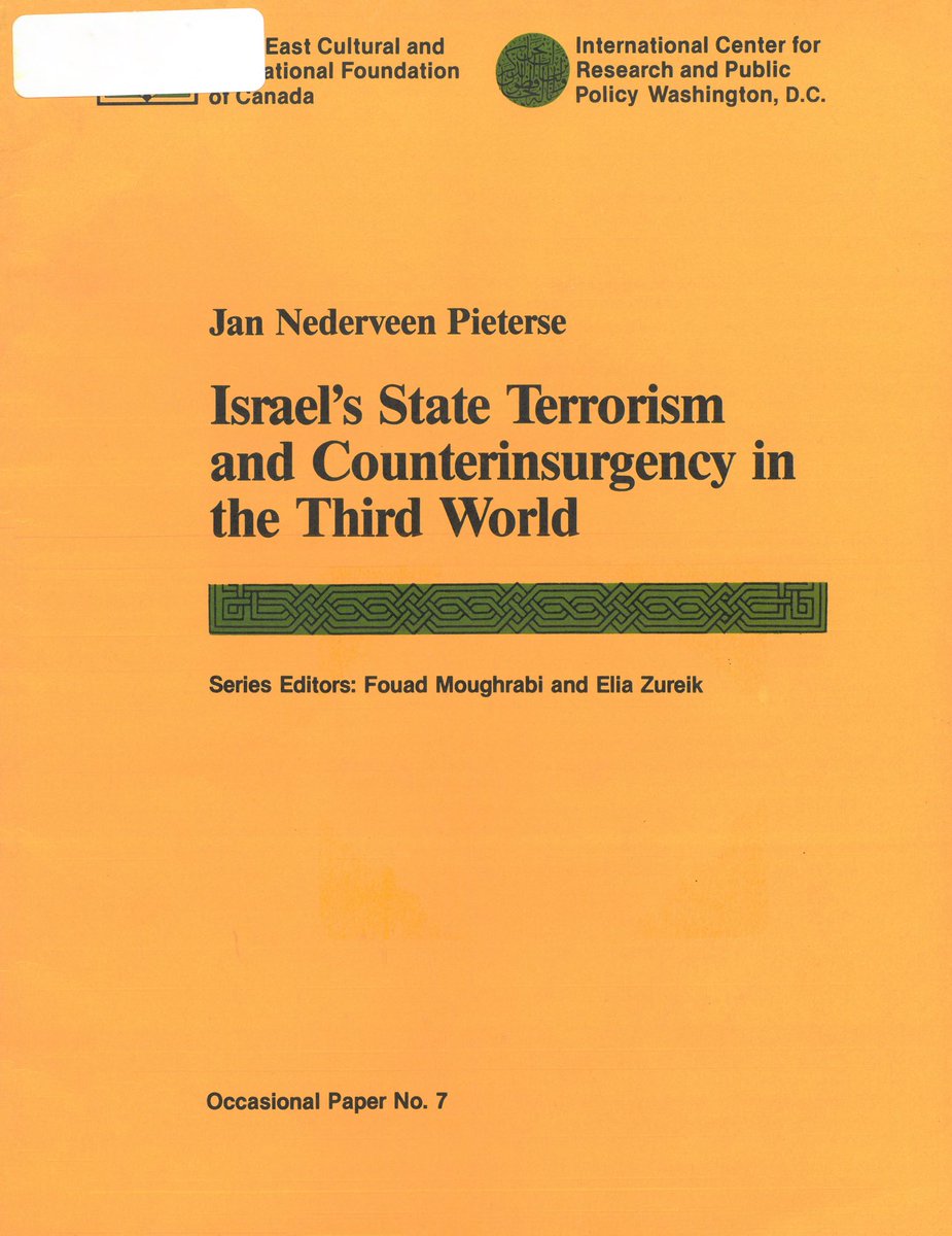 Israel's State Terrorism and Counterinsurgency in the Third World