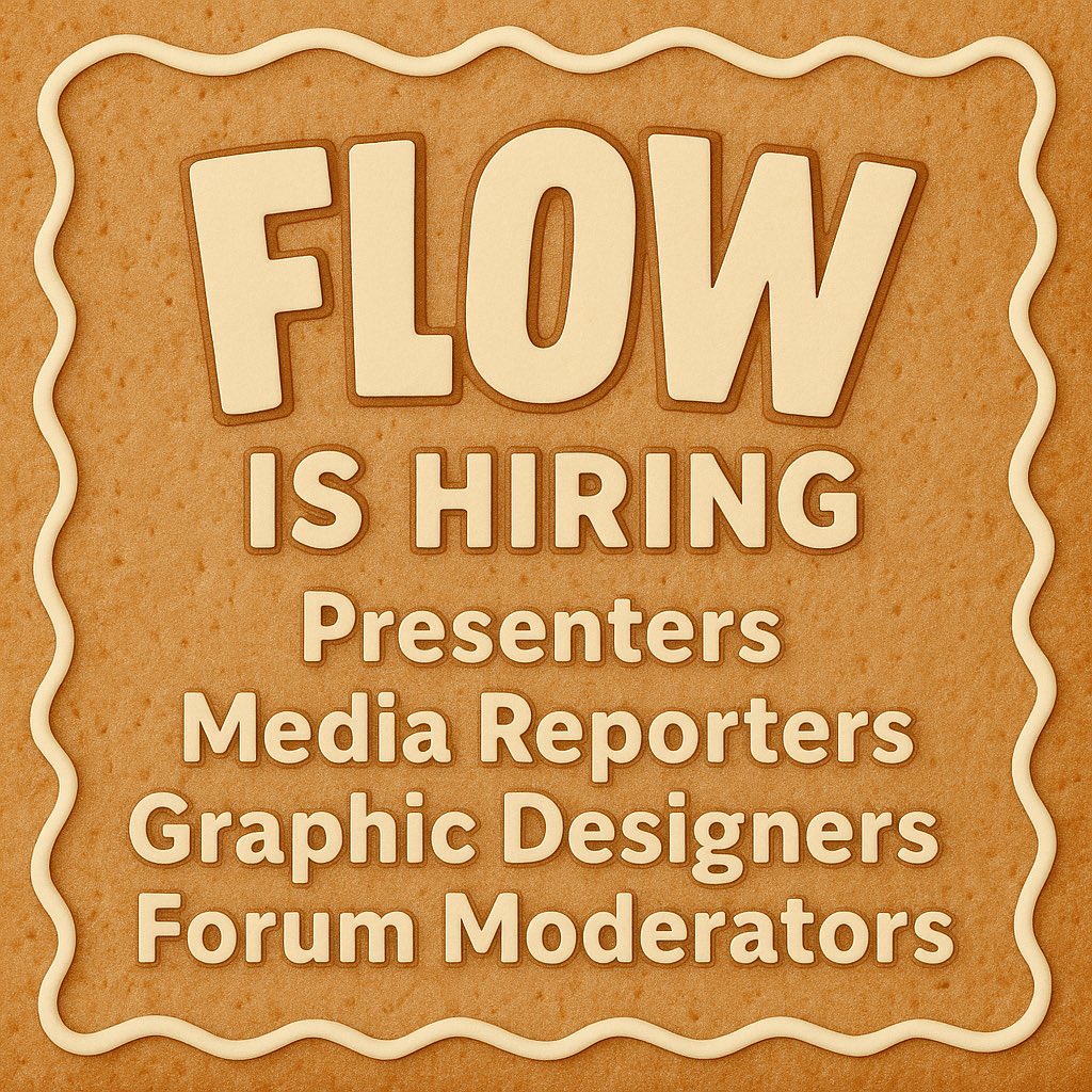 WeAreFlow_'s tweet image. 🎙️ FLOW IS HIRING!
We’re expanding our team and looking for fresh talent to join the FLOW family.  This is your moment!

Apply Now at: apply.flowradio.net

We’re recruiting:
✨ Presenters
✨ Media Reporters
✨ Graphic Designers
✨ Forum Moderators