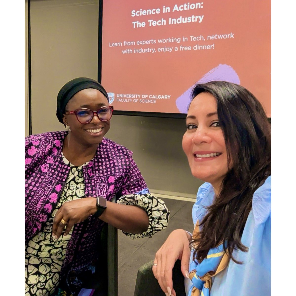 Sheriffie's tweet image. I was back at the University few days ago, I had the privilege of joining a diverse Tech panel at the University of Calgary. 

#TechPanel #UniversityOfCalgary #DiversityInTech #AI #CareerJourney #STEM #Innovation #Mentorship #ScienceInAction #cybersecurity