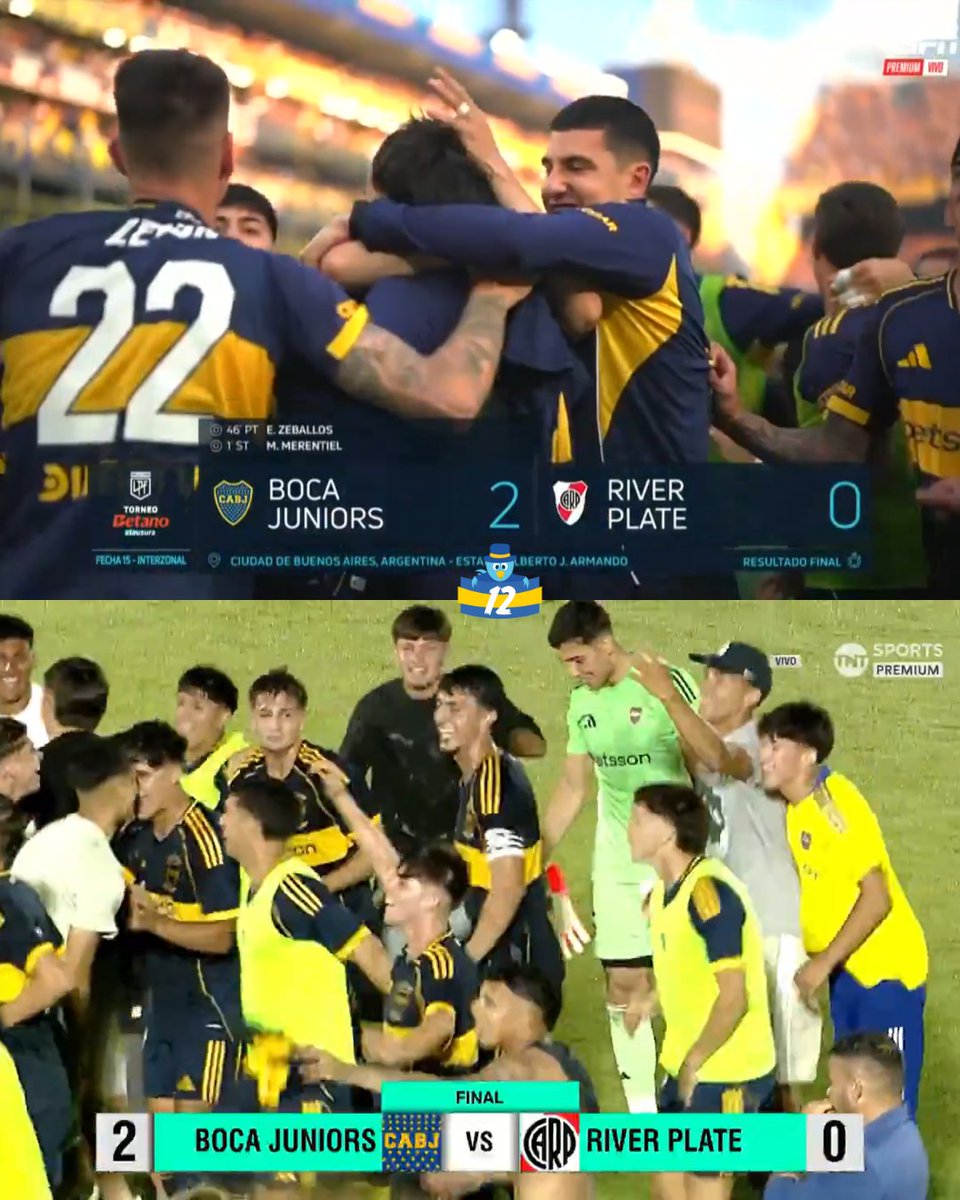 ✅1ra: #Boca 2-0 river
✅3ra: #Boca 2-0 river

😏No importa en qué categoría.

🐔HIjos nuestros.