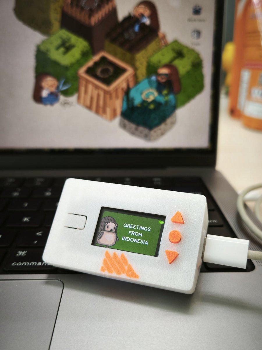 csutanto's tweet photo. @posthog this cute device gets a battery monitor and power management add-ons. 

It's a teeny, tiny, beast! https://t.co/zkPPVEfkR5