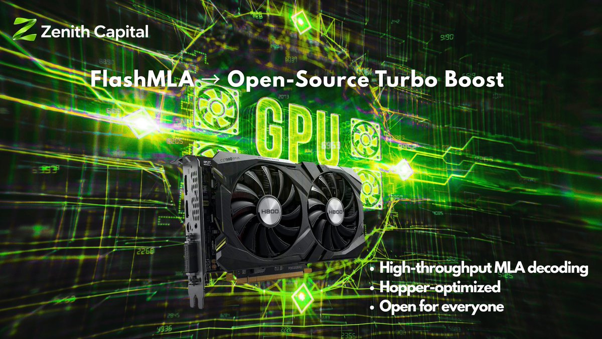 FlashMLA gives open-source AI a real turbo boost — high-throughput, Hopper-optimized, and ready for builders pushing decentralized compute forward.
#FlashMLA #AIInfra #OpenSource #DeepSeek #GPU