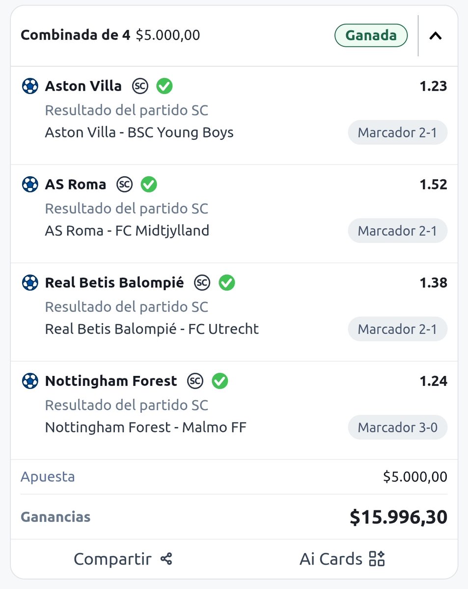 Recuperando lo que nos hizo perder la Champions.