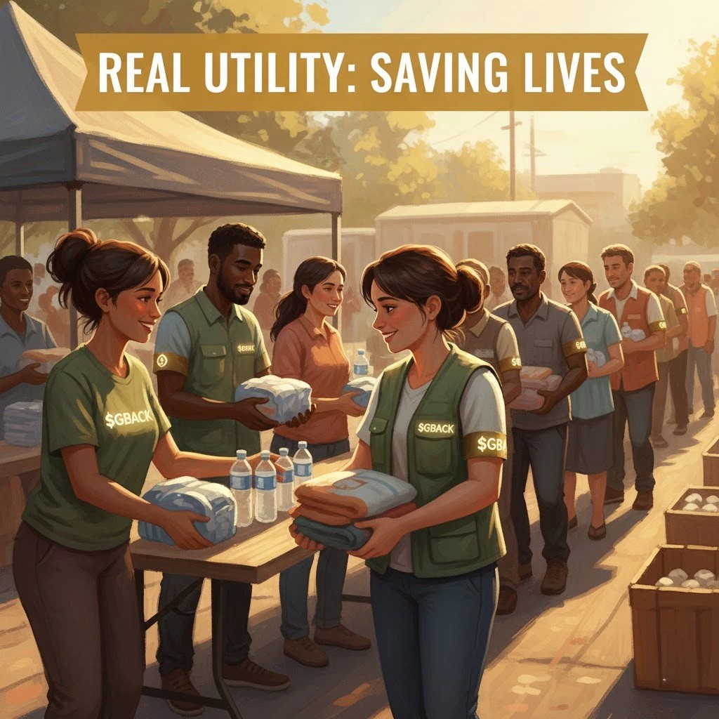 $GBACK is more than a token, it’s a movement of real people creating real change. Together, we GIVE BACK and save lives. 💚 💚 💚