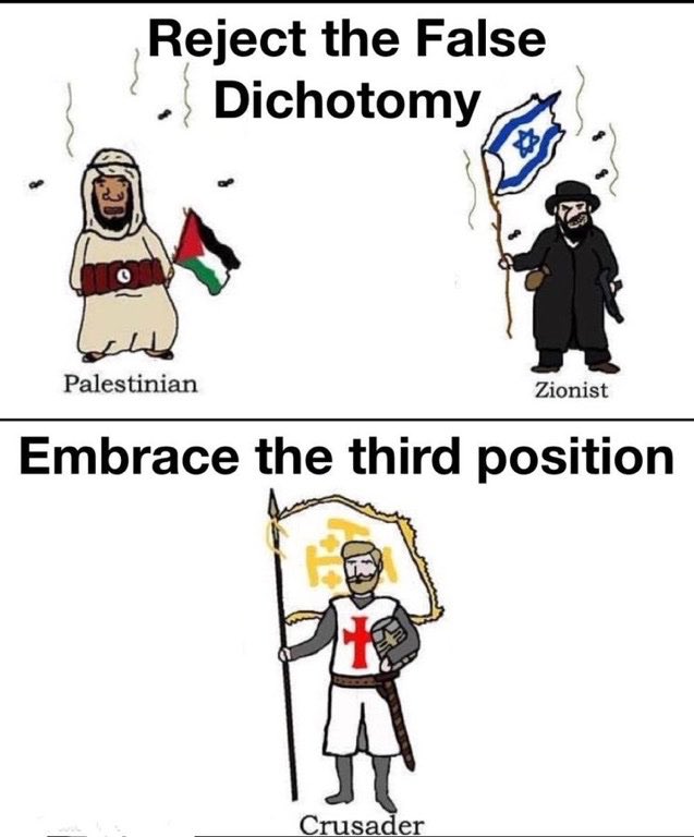 Nah, it can be the Zionists AND the Muslims, both things can be true.