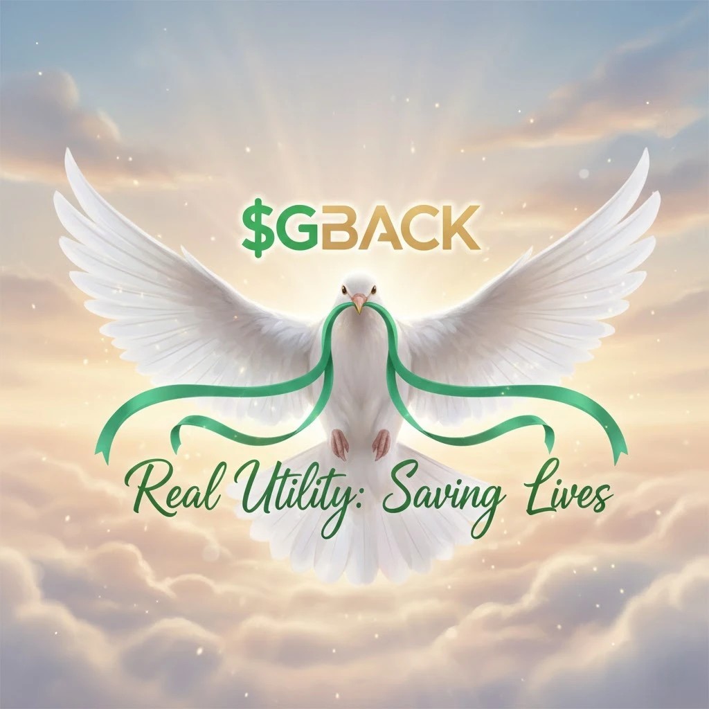 Hope, unity, and purpose. $GBACK stands for giving back to humanity. Real Utility. Real Impact. Saving Lives. 💚 💚 💚 🕊️ 🕊️ 🕊️