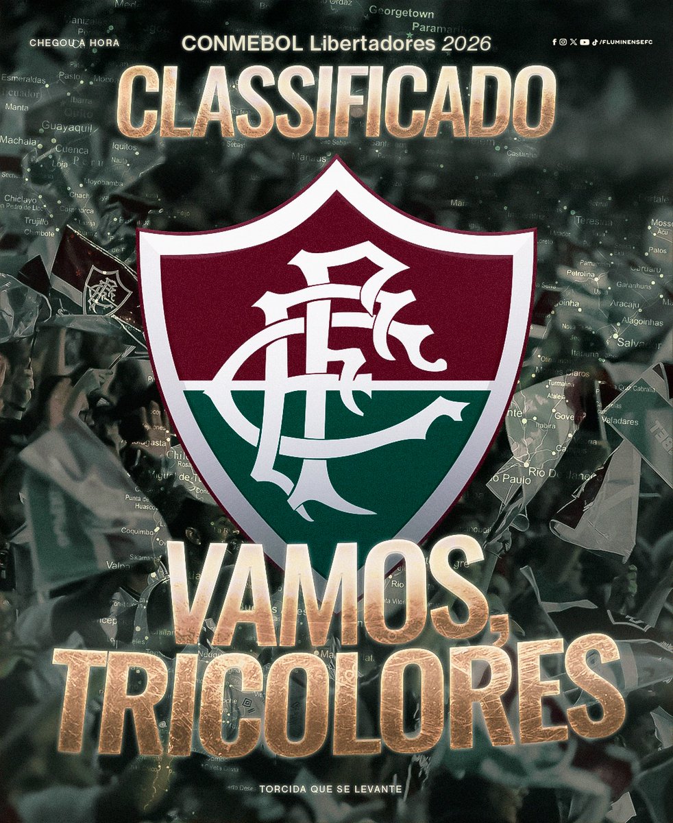 FluminenseFC's tweet image. OI, @LIBERTADORESBR! 😍😍😍😍

PELA QUINTA VEZ NOS ÚLTIMOS SEIS ANOS, O #TIMEDEGUERREIROS ESTÁ CLASSIFICADO À @LIBERTADORESBR! QUEREMOS O BICAMPEONATO! VAAAAAMMMOOOS, TRICOLORES!
