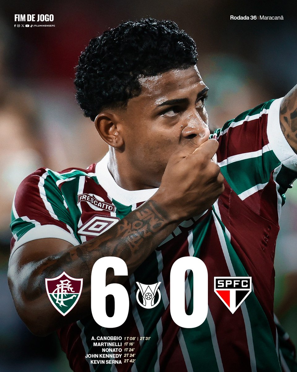 FluminenseFC's tweet image. VEEEEEEEEEEEEEEEEEEEEEEEEEEEEEEEEEEEEEEEEEEEEEEEEEEEEEEEEEEEEEEENNNNNNNNNNNNCEEEEE O FLUMINEEEEEEEEEEEEEEEEEEEEEEENNNNNNNSEEEEEEE! 

AMASSO HISTÓRICO DO MEU TRICOLOR! CANOBBIO (2), NONATO, MARTINELLI, JK E SERNA MARCARAM OS SEEEEEEEIISSS GOLS DA GOLEADA! VAAAMMMOOOS, TRICOLORES!