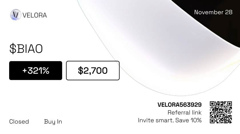 Velora_Software's tweet image. Another early signal on $BIAO → another controlled exit.
Total profit: 15 SOL 
Giving this to our audience.
Just follow, like and comment your wallet.