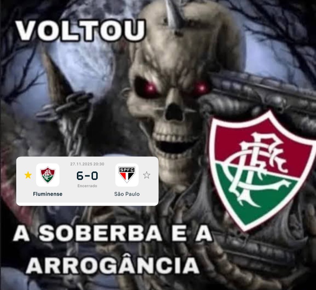 psiucarolr's tweet image. &quot;O Fluminense é o único time Tricolor do mundo. O resto são só times de três cores&quot;.