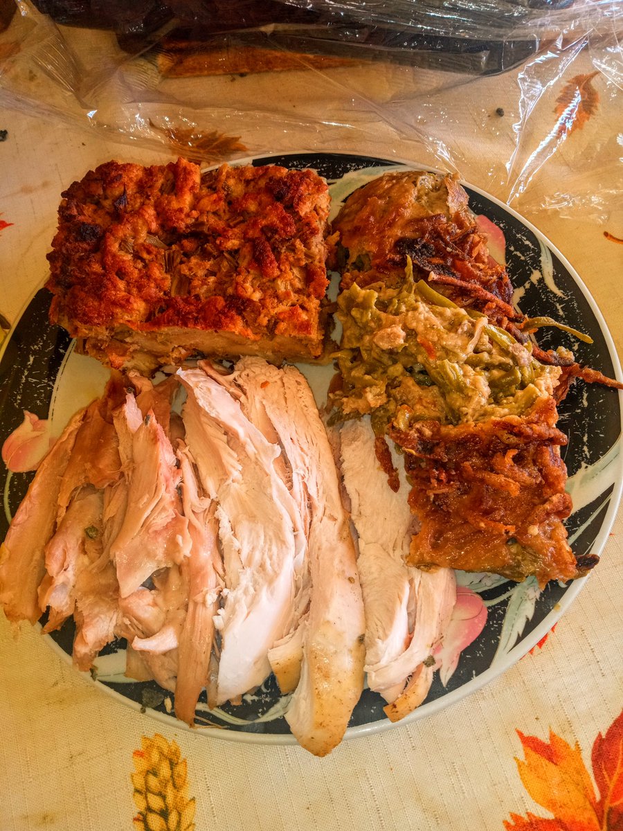 BrooksideRaider's tweet image. Happy Thanksgiving. The only thing missing from my plate is the gravy. I hadn't gotten around to putting it on before my sis took the pic. But trust me, it got there &amp;amp; was damn tasty.
