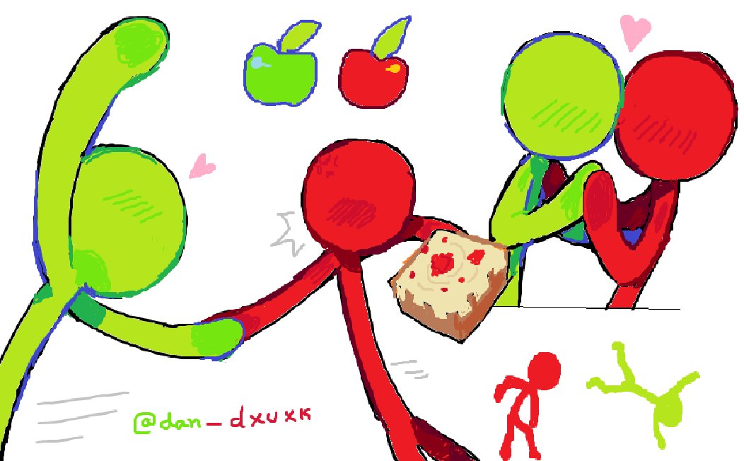 dan_dxuxk's tweet image. Apple Duo! 
#animationvsanimator #animationvsminecraft