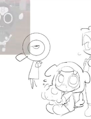 cosmofanclub's tweet image. LOLLL this part made me giggle... overall adorable drawing!🥹🥹