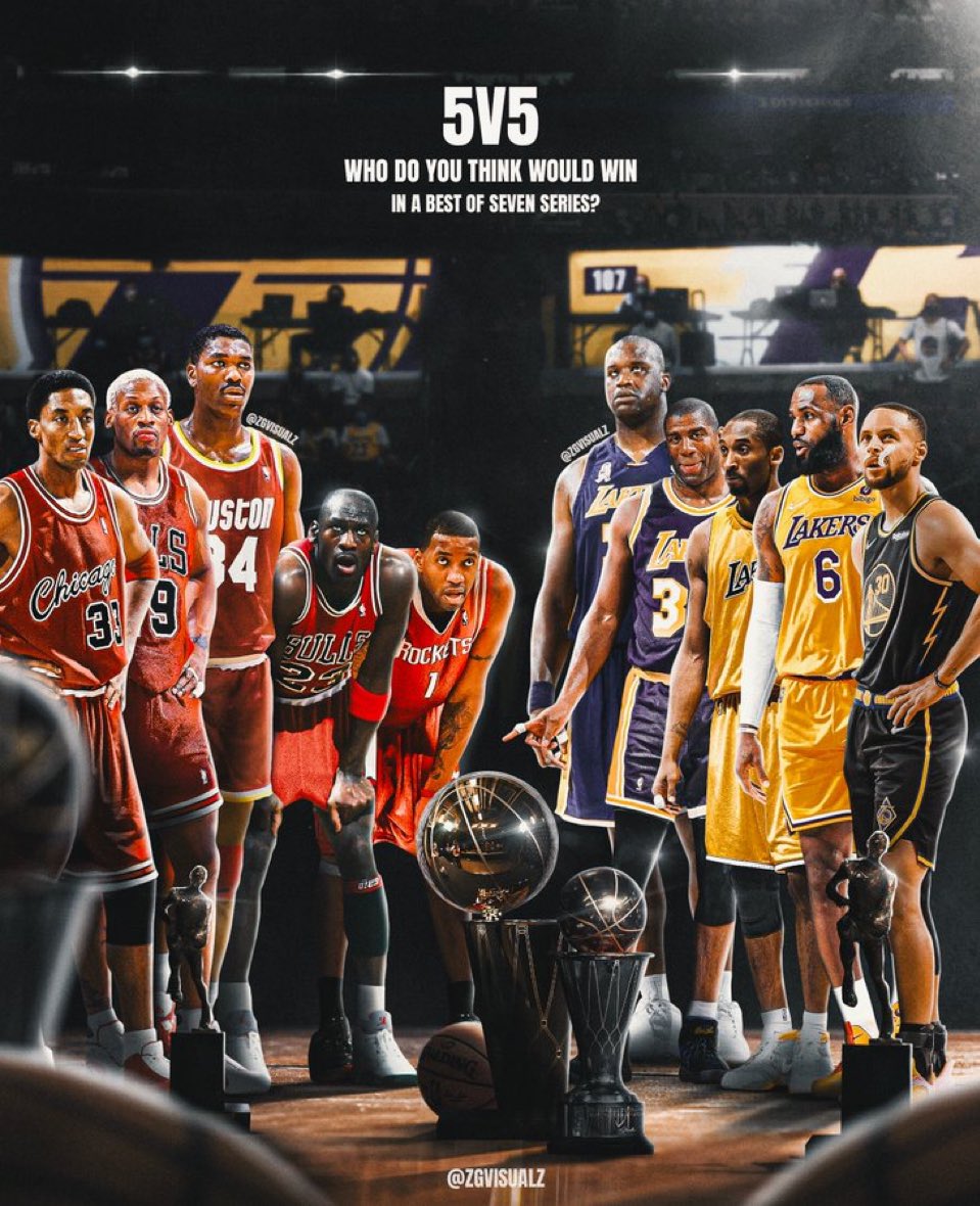 VinnysCorner1's tweet image. Best Of 7 Series, Who You got???  

Team Jordan or Team James???