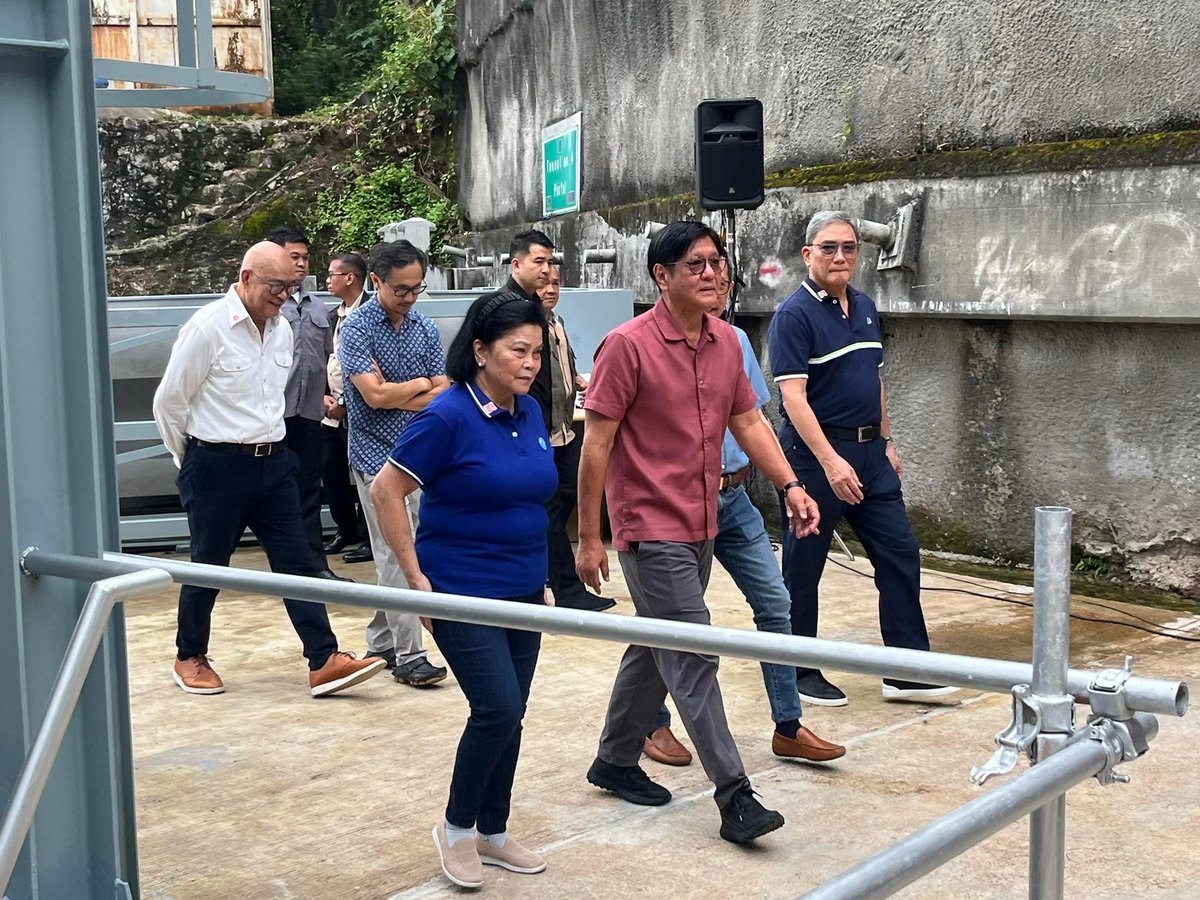 PIA_RIII's tweet image. TINGNAN: Pinangunahan ni Pangulong Ferdinand R. Marcos Jr ang inagurasyon ng Angat Water Transmission Improvement Project Tunnel No. 5 ng Metropolitan Waterworks and Sewerage System (MWSS) na naglalayong masiguro ang suplay ng tubig sa Metro Manila at lalawigan ng Bulacan.