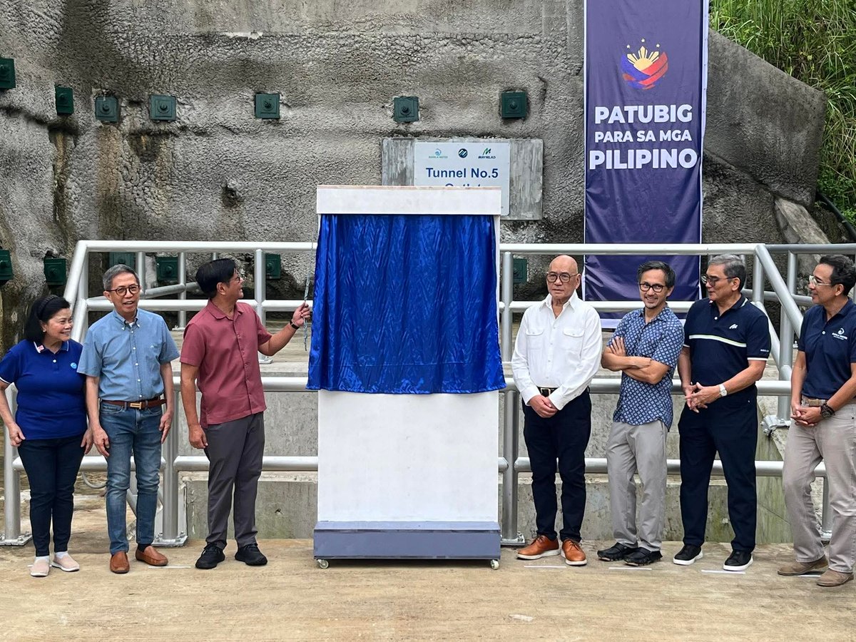 PIA_RIII's tweet image. TINGNAN: Pinangunahan ni Pangulong Ferdinand R. Marcos Jr ang inagurasyon ng Angat Water Transmission Improvement Project Tunnel No. 5 ng Metropolitan Waterworks and Sewerage System (MWSS) na naglalayong masiguro ang suplay ng tubig sa Metro Manila at lalawigan ng Bulacan.