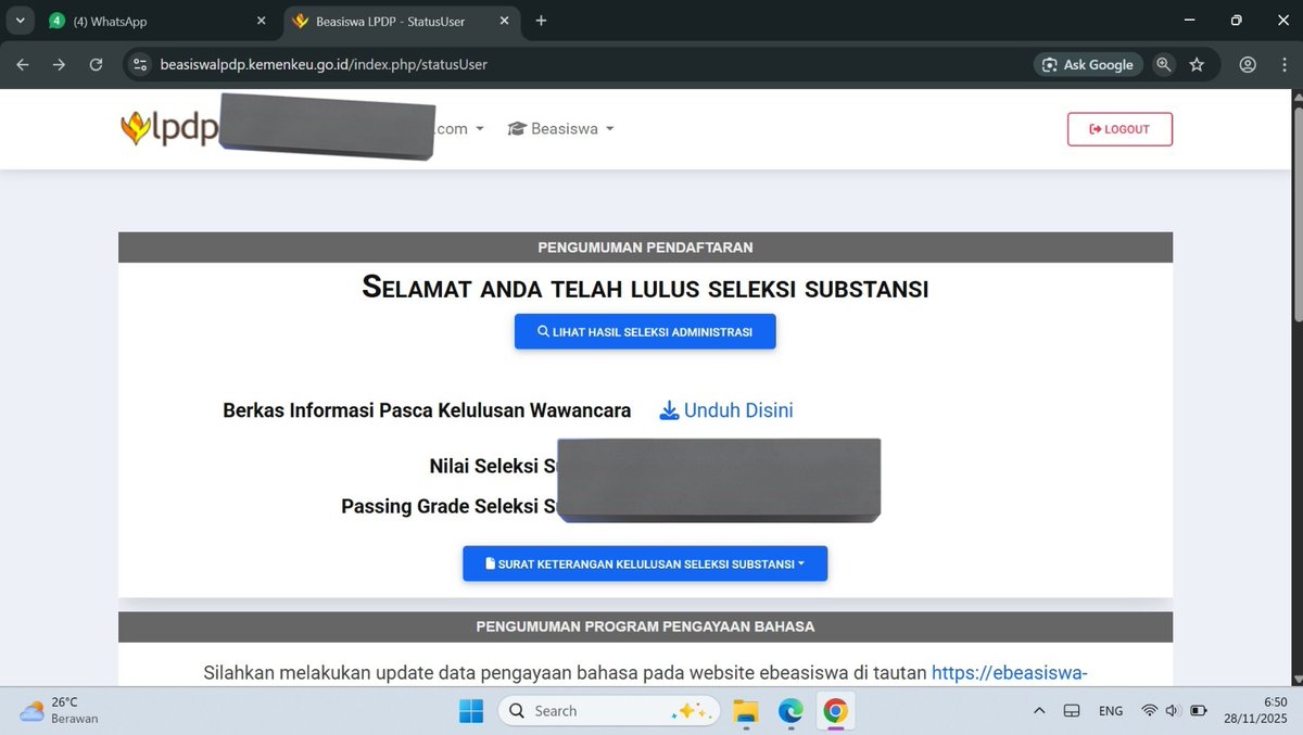 risachss's tweet image. Bukan akhir tapi awal! lulus lpdp hoho 🫠