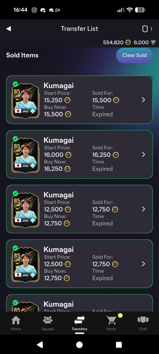 FUTlazytrader's tweet image. Sold all IFs today with the 82x10 upgrade SBCs being released.

Sold for 12.75k &amp;amp; some for over 15k to lazies.

Easy ~1.6k per card in 3 days.

With 125 cards invested, easy ~200k profit in 3 days.

But every trader said &quot;IFs won&apos;t rise due to BF&quot;

On to the next 😎💪🏼
#EAFC #FC26