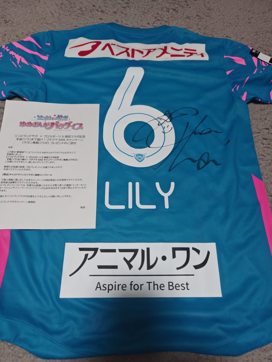 ついに届きました！ サガン鳥栖コラボキャンペーン 6号リリィちゃん